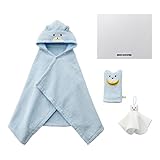 ミキハウス バスポンチョセット ブルー