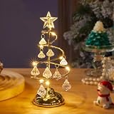 クリスマスクリスタルライト 祝日デコレーション デコレーションライト 卓上ツリー 仿真キャンドルツリー 電池式 雰囲気作り 飾りライト オーナメントク リスマスプレゼント イヤリングスタンド 展示台 置き型 ベビーライト 卓上ミニクリスマスツリー インテリアデコレーション ロマンチック 温かみ (クリスマスクリスタルライト小サイズ暖かい光)