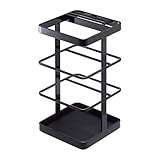 キッチンツール＆ナイフスタンド タワー (ブラック)