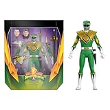 Super7 ULTIMATES!マイティ・モーフィン・パワーレンジャーグリーンレンジャー - 7インチ パワーレンジャー アクションフィギュア アクセサリー付き クラシックテレビ番組コレクションとレトロトイ