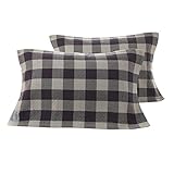 コットンピロータオル厚めガーゼグリッドカップルピローカバー-A9