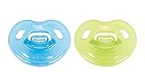 NUK Newborn 100% Silicone Boy Orthodontic Pacifier in Assorted Colors and Styles, 0-3 Months by NUK 
