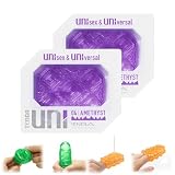 TENGA テンガ UNI ユニ AMETHYST アメジスト スクエアカット ユニセックス ぷるぷる触感 使い切り ミニローション付き 2個セット