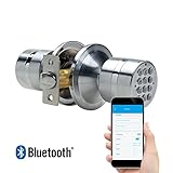 高度なセキュリティturbolockキーレススマートロック – with自動ロック、バッテリーバックアップ&簡単インストール Bluetooth クローム TL-99-SS