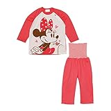ディズニー【Disney】国内正規品ミニーマウス長袖パジャマ80cm：90cm：95cm (90cm, ラグラン)