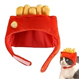 犬 猫用ウィッグ ペット用帽子 ライオン 猫被り物 面白いハンバーガー帽子 フライドポテト帽子 猫 かぶりもの コスプレ仮装 可愛い 猫用帽子 ペット帽子 犬猫用ウィッグ 猫の抜け毛帽子 冬 防寒 被り物 猫 小型犬 コスチューム コスプレ おしゃれ 着脱簡単 写真撮影 クリスマス お正月