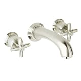 Rohl MB1937XMPN Wall Mounted Zephyr Spout Tub Filler with Cross Handles from Michael Berman Bath Col