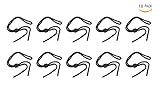 bestsupplier 10パックスポーツサングラスホルダーストラップ、安全メガネ眼鏡ネックコード文字列Eyewear Retainerストラップ