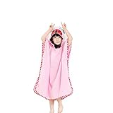 子供 ベビー アニマル バスタオル バスローブ ビーチタオル フード ポンチョマント パイル おくるみ 動物 お顔 と 耳 付き タオル地 出産祝い プレゼント (てんとう虫)