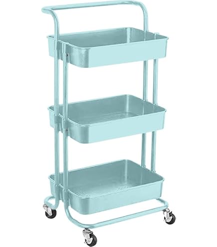 Amazon.co.jp: 収納カート キッチンワゴン 3段ラック キャスター