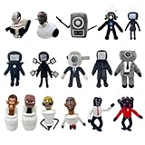 ConCnng skibidi toilet man plushぬいぐるみ スキビディ トイレ ぬいぐるみ Skibidi Toilet ぬいぐるみ 正義 TV man/Monitor man 漫画 ぬいぐるみ Skibidi ぬいぐるみ ネット アニメ