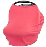 JLIKA Baby Car Seat Covers - Stretchy Infant Canopy and Nursing cover for breastfeeding newborns inf