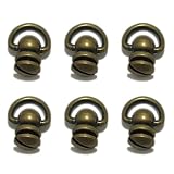 Felimoa トチカン ドロップハンドル 回転式ジョイント金具 レザークラフト用 6点セット