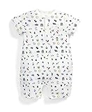 Mamas&Papas(ママス&パパス) のりもの柄 半袖ロンパース 【正規代理店取扱商品】