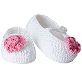 Jefferies Socks ジェフリーズソックス 新生児セレモニー ブーティー ピンクフラワー クロシェ編み ハンドメイド 【2633】