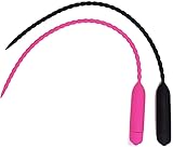 尿道プラグ 凸凹ボディ 尿道バイブ 振動 シリコン製 陰茎プラグ 拡張 アダルットグッズ 10モード (ブラック5.5)