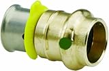Viega 99690 ProPress Zero Lead Bronze PEX Press ProPress Adapter with 2-Inch by 2-Inch Press x P by 