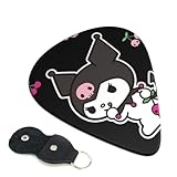 サンリオ クロミ エレキギター ベース用ピック ウクレレ ギター Abs素材 エレクトリック アコースティック 弦楽器 人差し指楽器ピック 6個パック