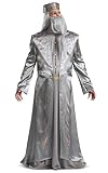 Disguise Men's Harry Potter Dumbledore Deluxe Adult Costume, Silver, XL (42-46)