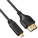 サンワサプライ イーサネット対応ハイスピードHDMIマイクロケーブル 1m KM-HD23-10