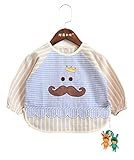 (ラボーグ)La Vogue ベビー キッズ 食事 エプロン 長袖 スモック 赤ちゃん よだれかけ ビブ スタイ 男の子 女の子 幼稚園 入園 洗い替え 可愛い ラクダ色 100