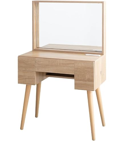 Amazon｜ISSEIKI DRESSER ドレッサー 52.5×42.5cm ナチュラル 木製