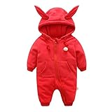 Zhhlinyuan ロンパース カバーオール Newborn ベビー Boy Girl Infant Long Sleeve Quilted Hooded Romper Jumpsuit Bodys