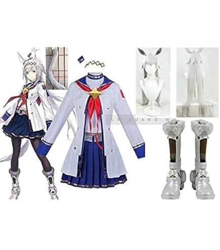 Amazon.co.jp: ウマ娘 オグリキャップ コスプレ衣装 髪飾り付き