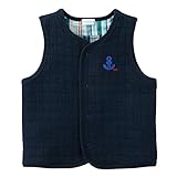 MIKIHOUSE(ミキハウスベビー)イカリ＆リボン付あったかキルトベスト フリー(70-80cm),紺