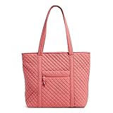 Vera Bradley レディース コットン ヴェラ トートバッグ, テラコッタローズ - リサイクルコットン, One Size