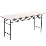 オフィスコム 会議テーブル 折りたたみ机　ミーティングテーブル (ホワイト(180x45cm))