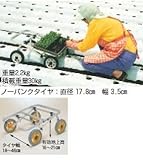 ハラックス (HARAX) ウエコロ 定植用作業台車 UK-15 ノーパンクタイヤ