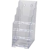 クルーズ カタログスタンド Ａ４三つ折り ４段 クリア１０個