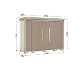 タクボ物置　ND／ストックマン　ND-2908　一般型　標準屋根　『屋外用中型・大型物置』 カーボンブラウン