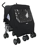 Koo-di Pack-it Double Stroller Raincover - Black by Koo-Di