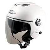 スピードピット(Speed Pit) TNK工業ZJ-3 ZACKジェットヘルメット パールホワイト 50967 DEEPFREE (頭囲 58cm~60cm未満)