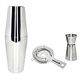 プロのバーテンダーとファミリーバー用ボストンカクテルシェーカーバーテンダーキットの4点セット (Color : 750 600ML15 30ML) (750 600ML15 30ML) カクテルシェーカー