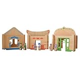 shumee-toys Revisited Shumee DIY木製build-a-houseドールハウス3 ( 4年のコンボ+ ) – Build & Learn古代文化