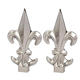 uxcell　フェンスゲート飾り　201ステンレス鋼　ポストキャップ保護　19mmx19mm　2個入り