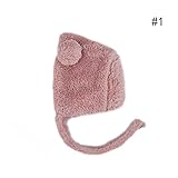 （シャイニング　ガールズ）shining girls 帽子 べビー　キッズ 柔らか 無地 可愛い ベビー ハット 秋冬用品 暖かく保つ (1)