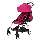 Lovelybaby スポーツ 軽量 通気性良い 買い物かご付き 折りたたみ スタンダード ベビーカー 対象0~36ヶ月 (ローズ)