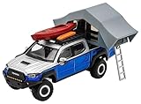 ゲインコーププロダクツ 1/64 トヨタ TACOMA - キャンプバージョン LHD シルバー/ブルー 完成品
