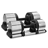 Lysin ヘリックスミラー 40kg 可変式ダンベル 2個セット 1kg刻み メタル仕様