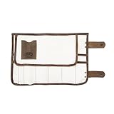 Durable Canvas Stylist Barber Scissors Pouch Salon Hair Tools Roll Handmade by Hide & Drink [並行輸入品]