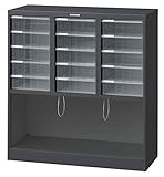 【可動式仕切付き】ナカバヤシ アバンテ フロアケース3列 深引出し15　黒 AF-M15-BK　送料無料