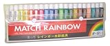 マッチ 水彩絵具 マッチ レインボーカラー 19色セット 10ml