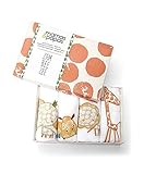 Mamas & Papas(ママス&パパス) モスリンL 4枚組 Zam Bee Zee 動物柄 ギフトに最適なオリジナルボックス入り コットン100% 【正規代理店取扱商品】