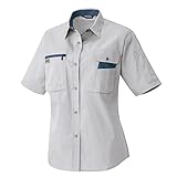 AITOZ アイトス レディース半袖シャツ (春夏用) AZ5317 003 シルバーグレーxネイビー 13