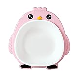 Firlar 2PCS ✿✿子供漫画洗面器 新生児小盆地 子供用湯おけ便利 多機能 size ペンギン (ピンク)