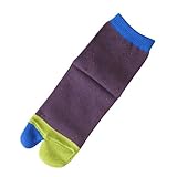 (靴下屋)kutsushitaya キッズ ネップカラフル足袋ソックス16〜18cm ダークパープル